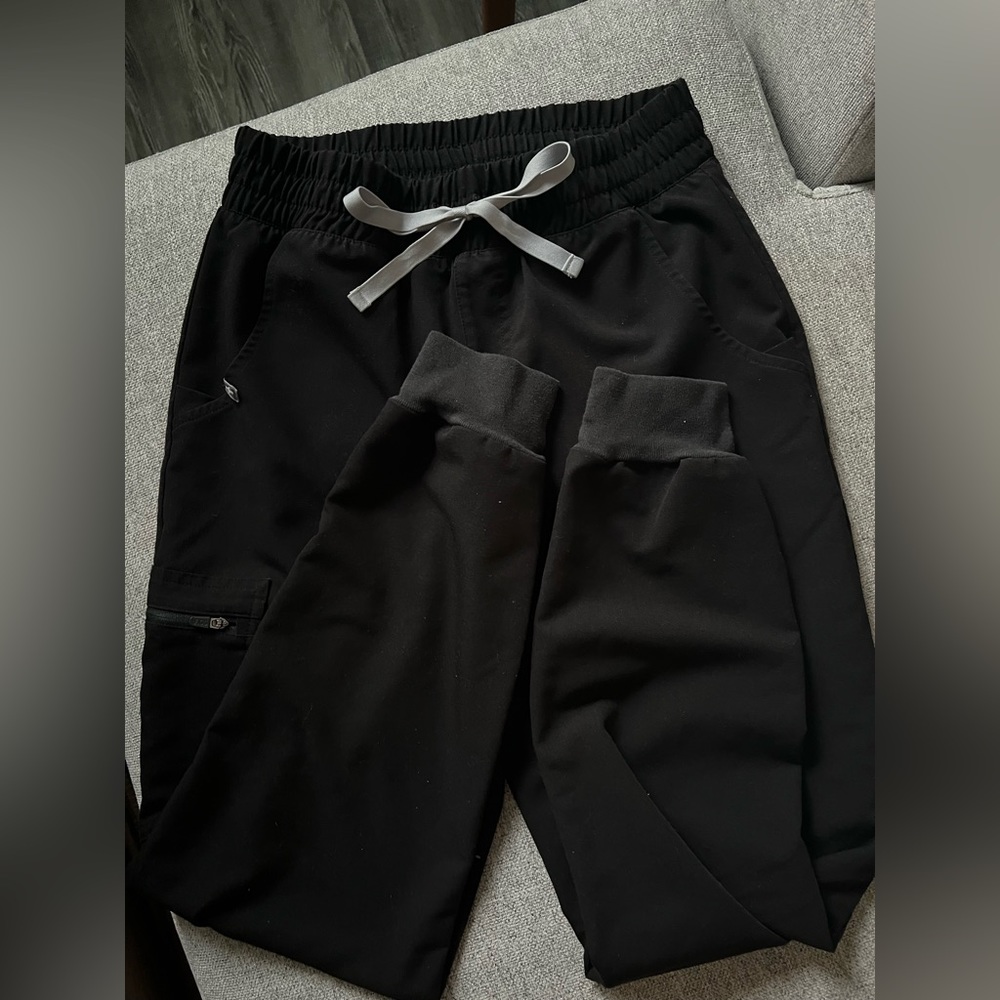 figs black zamora joggers